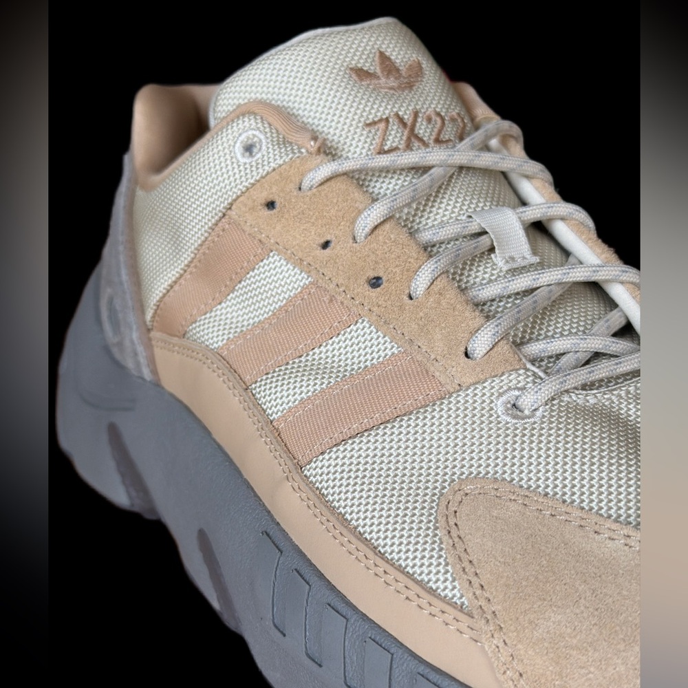 Adidas ZX22  Men's Cream Khaki Grey brown  Sneakers men’s size 11 NWT - Picture 13 of 13